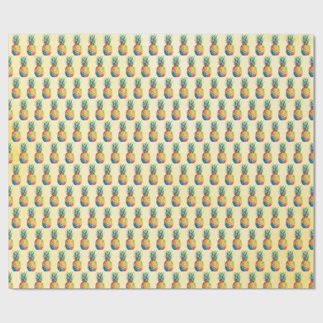 Ananas Presentpapper (Platt)