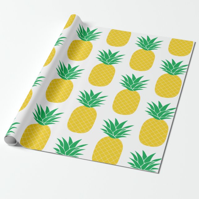 Ananas Presentpapper (Utrullad)