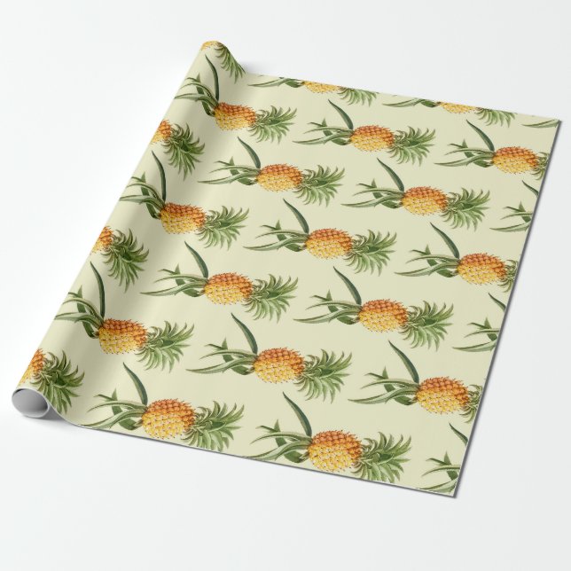 Ananas Presentpapper (Utrullad)