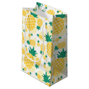 Ananas presentsäck - liten, blank