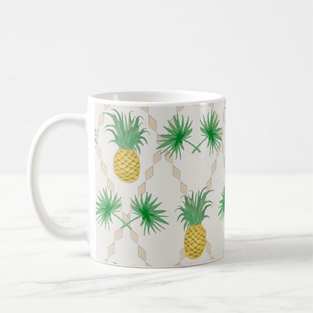 Ananas, retro kaffemugg (Vänster)