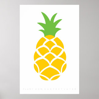 Ananas Retro Poster 60:s 70:e citat
