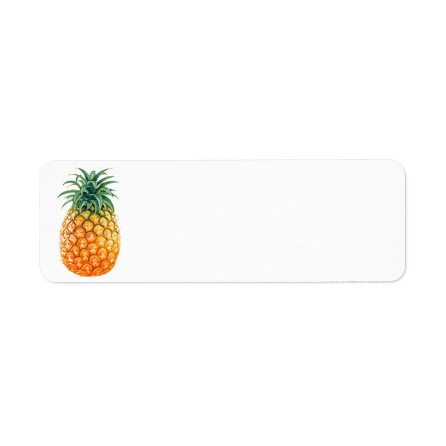 Ananas Returadress Etikett (Framsidan)