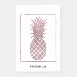 Ananas ro Guld Post-it Block
