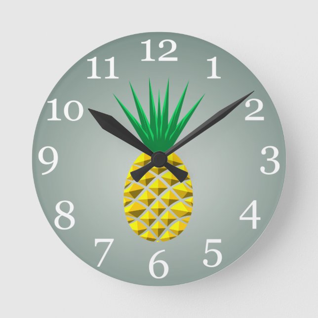 Ananas Rund Klocka (Framsida)