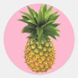 Ananas Runt Klistermärke