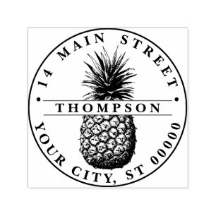 Ananas Självfärgande Stämpel