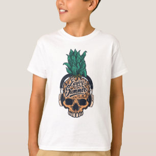 Ananas skal med hörlurar t shirt