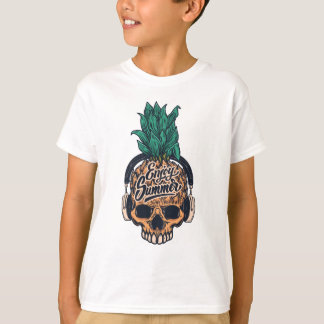 Ananas skal med hörlurar t shirt
