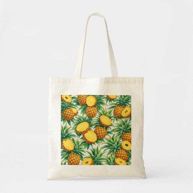 Ananas Skördemönster  Tygkasse (Framsidan)