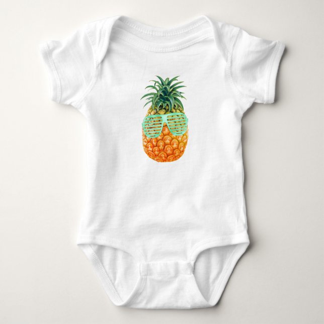 Ananas skuggar tanken ärmlös tee (Framsida)