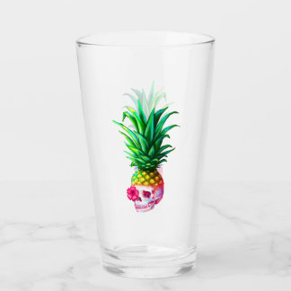 Ananas Skull Glaskopp