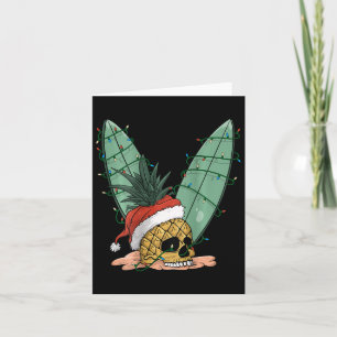 Ananas Skull Jul i juli Juli Hat för Su Kort