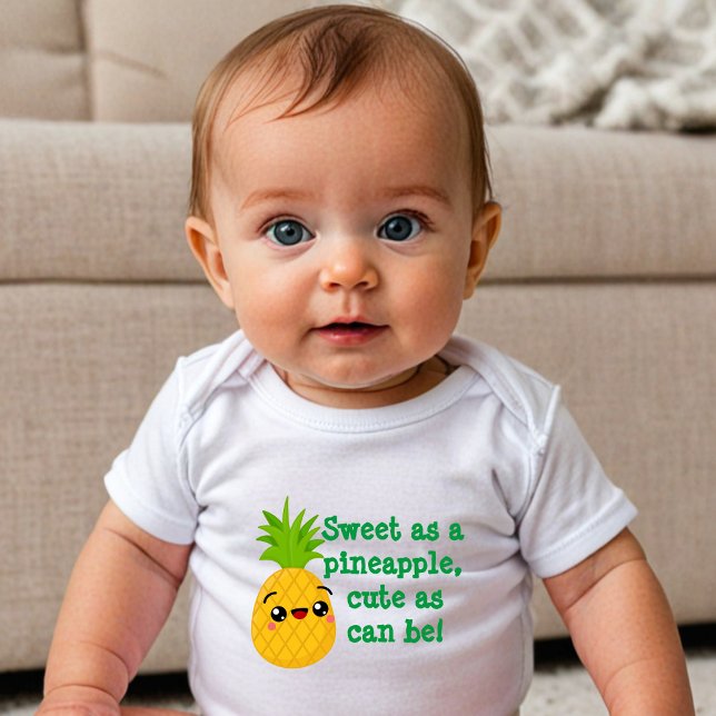 Ananas Smile Baby Bodykostym T Shirt (Skapare uppladdad)