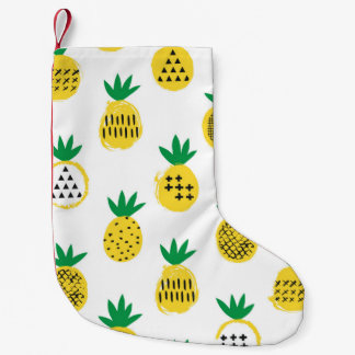 Ananas sömlös mönster. Kid-design. Liten Julstrumpa