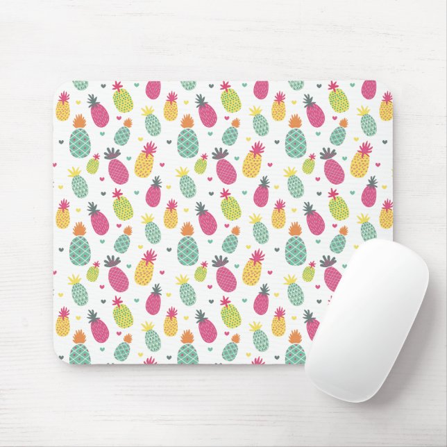 Ananas sommar frukt mönster musmatta (Med mus)