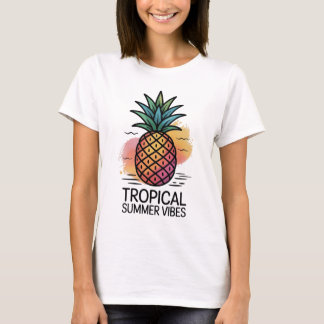 🍍 Ananas Sommar Vibes T-shirt | Tropisk Tee