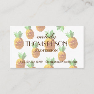 Ananas sommarens professionell affärskort= visitkort