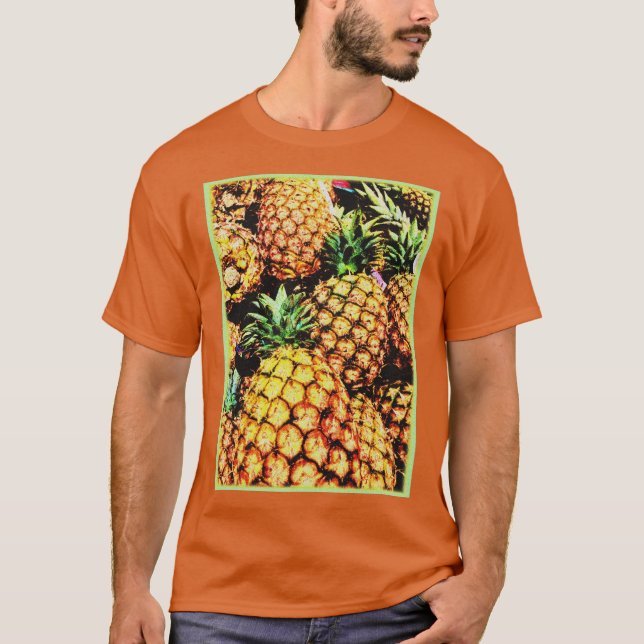 "Ananas" Söt Bild. Köp Nu T Shirt (Framsida)