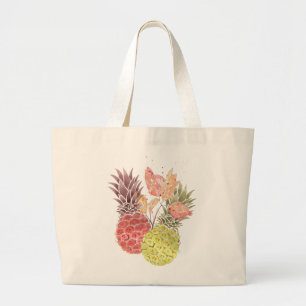 Ananas, sött par. jumbo tygkasse