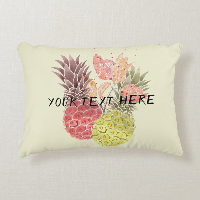 Ananas, sött par . prydnadskudde (Framsidan)