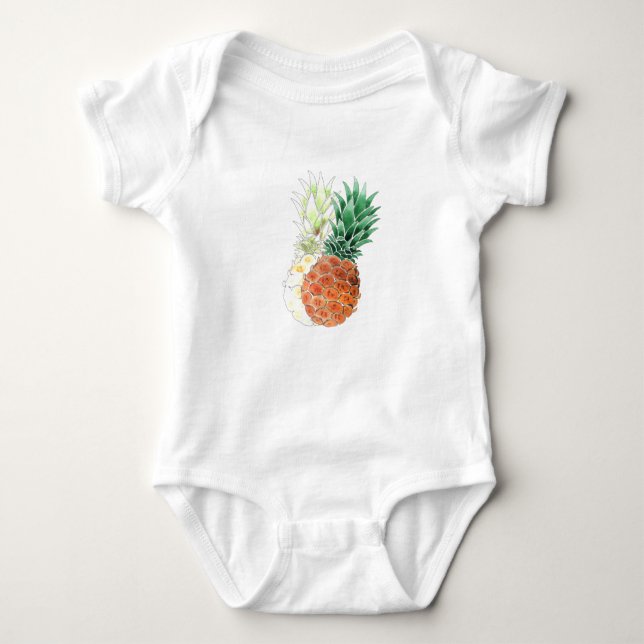 Ananas, sött par. t shirt (Framsida)
