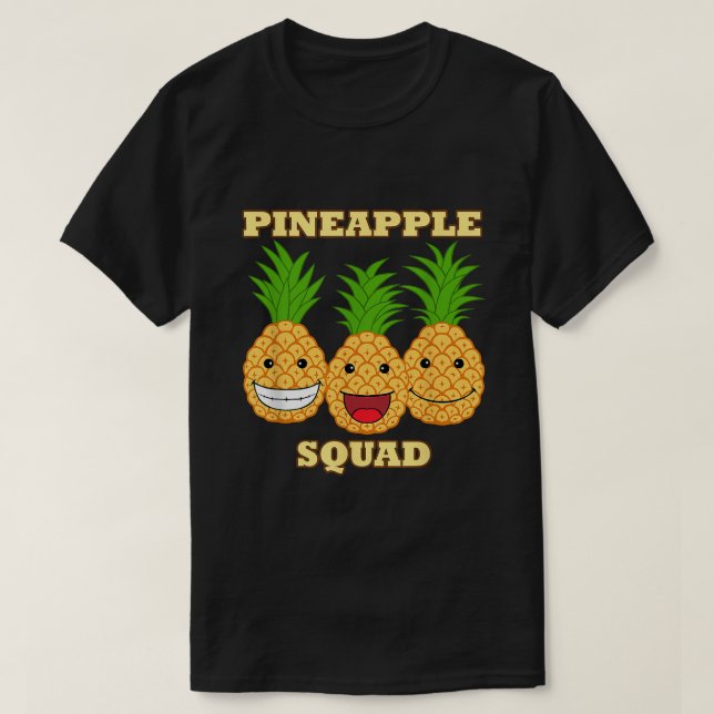 Ananas Squad Exotic Fruits Vitamin Healthy T Shirt (Design framsida)