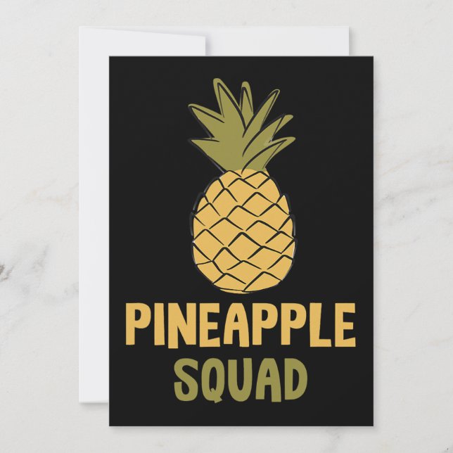 Ananas Squad Vitamins Healthy Food Inbjudningar (Framsida)