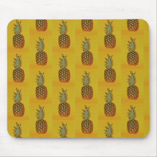 Ananas-stängning med orange Mus Pad Musmatta