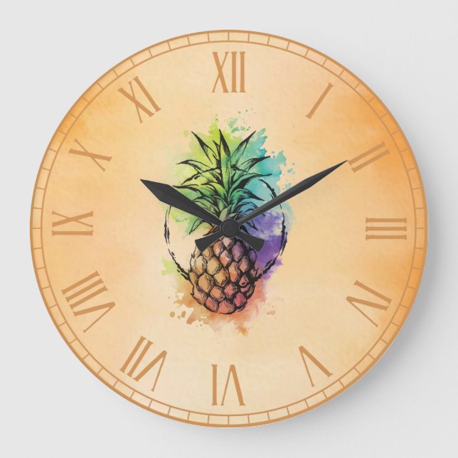Ananas Stor Klocka (Framsida)