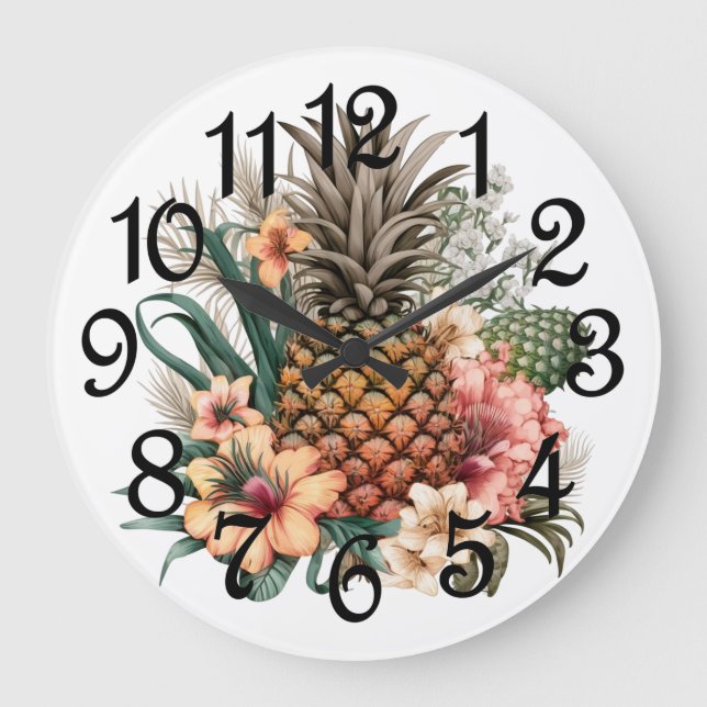 Ananas Stor Klocka (Framsida)