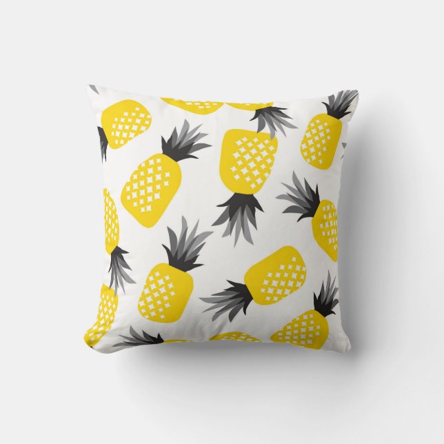 Ananas Struktur, Vintage Sommar Mönster. Kudde (Framsida)