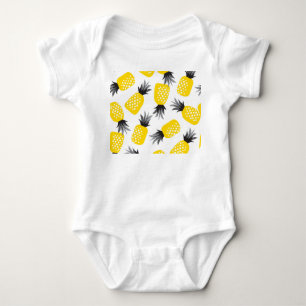 Ananas Struktur, Vintage Sommar Mönster. T Shirt