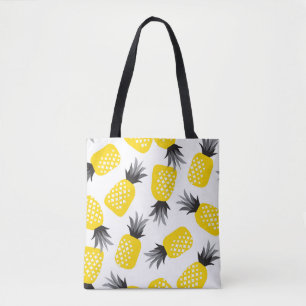 Ananas Struktur, Vintage Sommar Mönster. Tygkasse