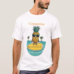 Ananas Surfer Rides a Wave Thunder_Cove T Shirt