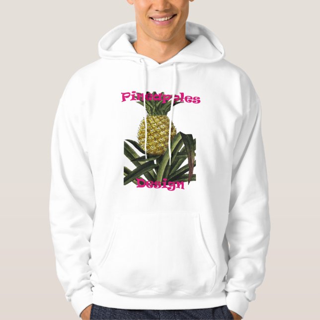 Ananas T-shirt-design Hoodie (Framsida)