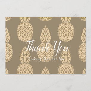 Ananas Tack Guld Kort