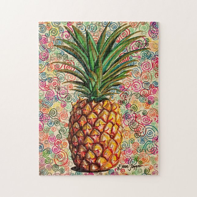 Ananas Teckning Pussel (Vertikal)