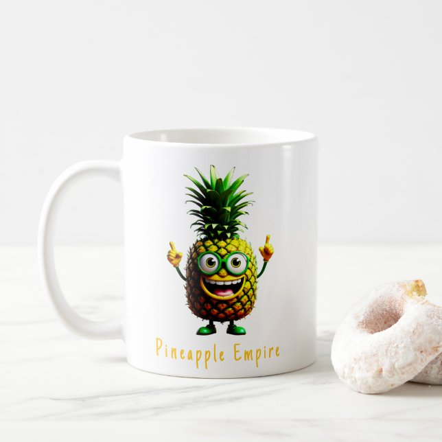 Ananas the Adventurer - Pineapple Empire Kaffemugg (Med munk)