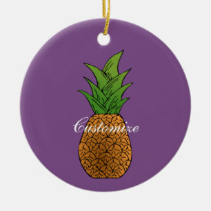 Ananas Thunder_Cove Julgransprydnad Keramik