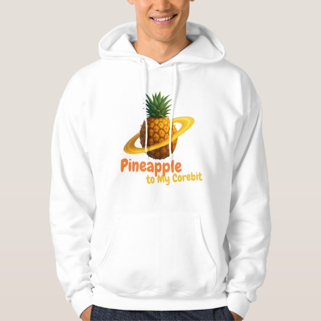 Ananas till min Corebit. Hoodie (Framsida)