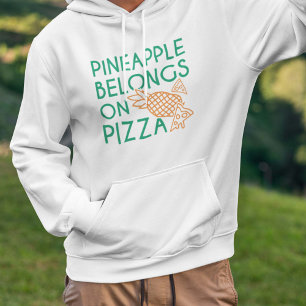 Ananas Tillhör på Pizza Hoodie