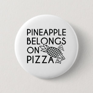 Ananas Tillhör på Pizza Knapp