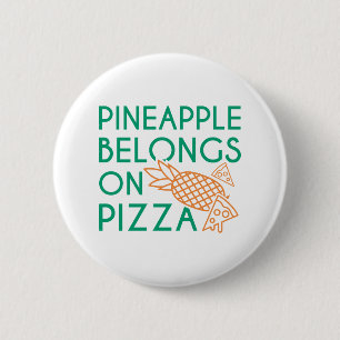 Ananas Tillhör på Pizza Knapp
