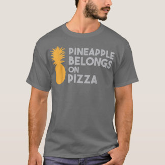 Ananas-Tillhör på Pizza Sstickande Humor Hawaii T- T Shirt