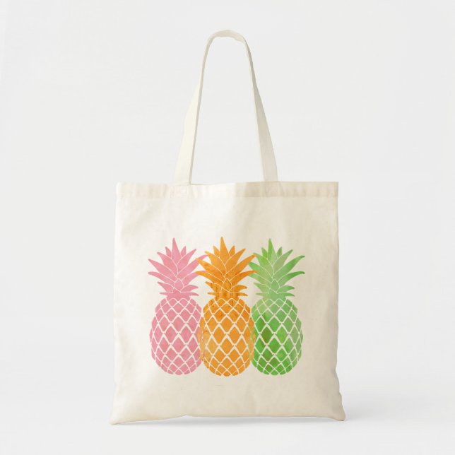 Ananas totepåse,strand till påse tygkasse (Framsidan)