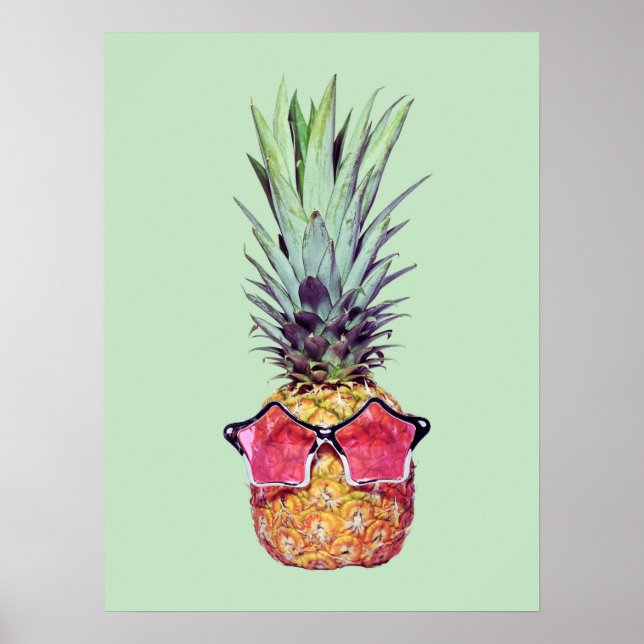 Ananas trendig poster (Framsidan)