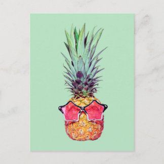 Ananas trendig vykort
