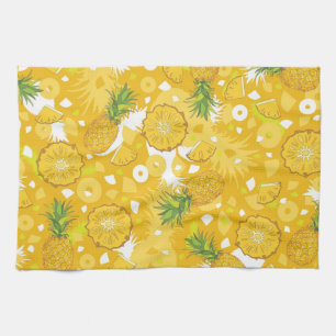 Ananas - tropisk gul kökshandduk