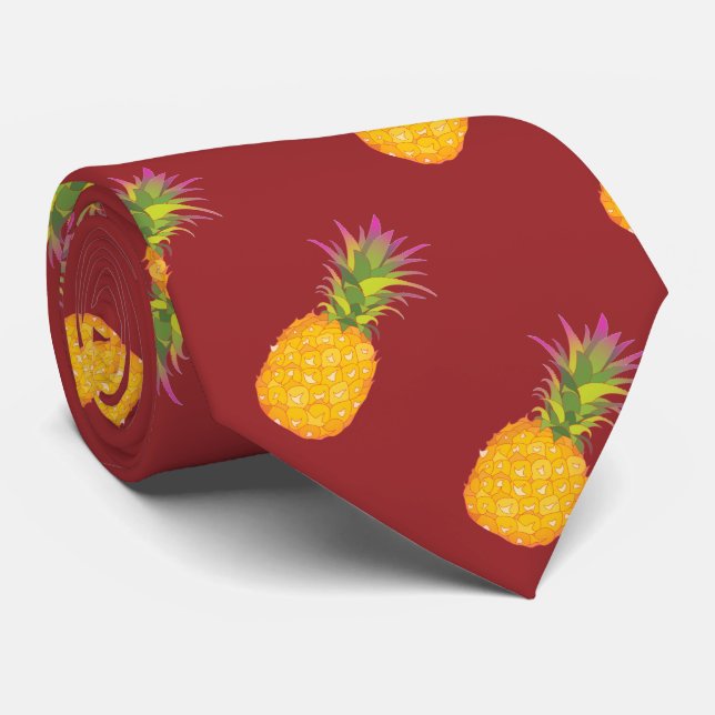 Ananas - tropisk Tie Slips (Rullad)
